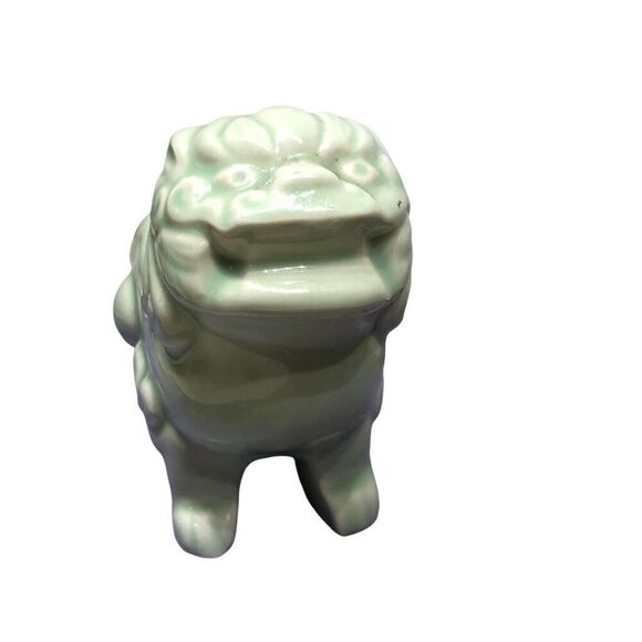 Foo Dog Candle Holder—VNT MCM Celadon Green Asian Style Figure - Picture 5 of 16